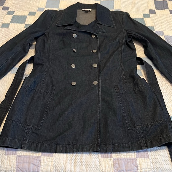 Talbots Denim Trench Coat - Picture 4 of 16